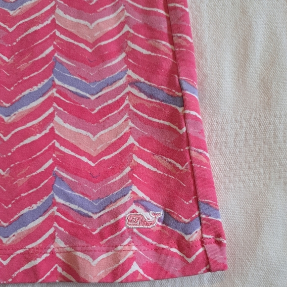 Vineyard Vines girls size Small or 7/8 3/4 sleeve water color whale tale dress - Picture 3 of 6